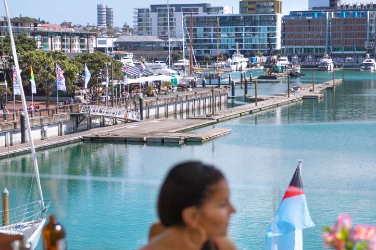 Auckland's Viaduct Harbour is one benefit of migrating to Auckland
